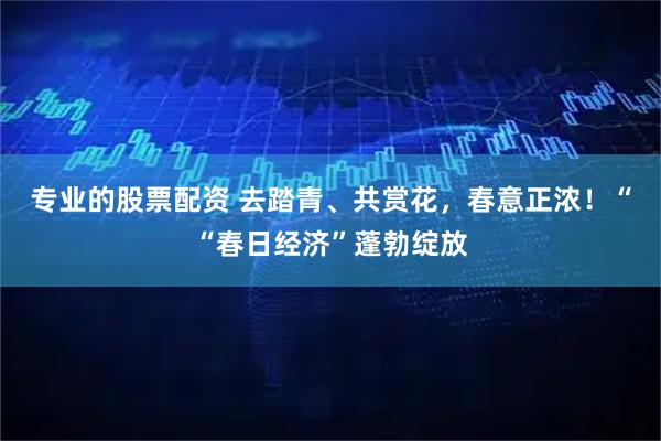 专业的股票配资 去踏青、共赏花，春意正浓！““春日经济”蓬勃绽放