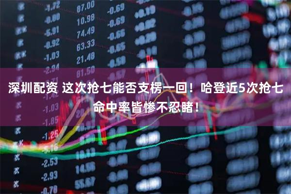 深圳配资 这次抢七能否支楞一回！哈登近5次抢七命中率皆惨不忍睹！